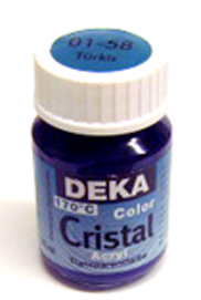 Glasmalfarbe Deka Cristal 25ml türkis